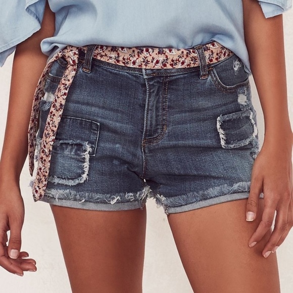 LC Lauren Conrad Pants - LC LAUREN CONRAD Denim Distressed Cutoff Shorts 10